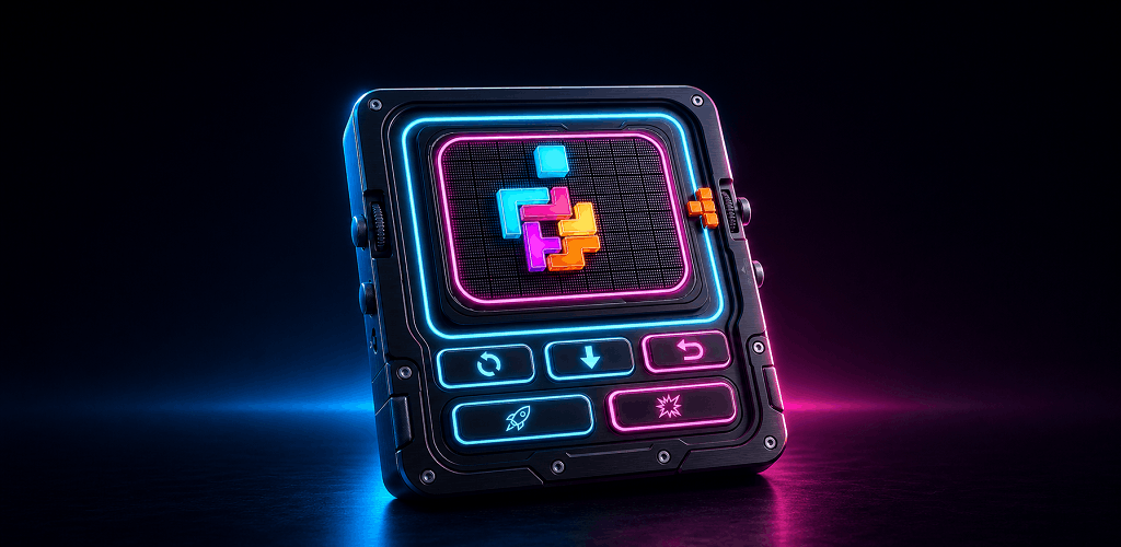 Perimino square-track block puzzle